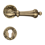 Charme Door Mortise handle on rose - Fr